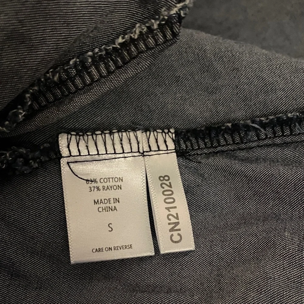 Blue Denim High Neck Top - Picture 9 of 11